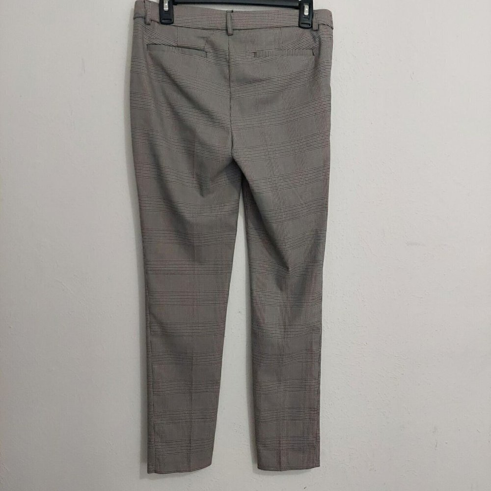 Cynthia Rowley New York Women's Gray Plaid Slim Fit Dress Pants Pockets Size 2 - Picture 5 of 7